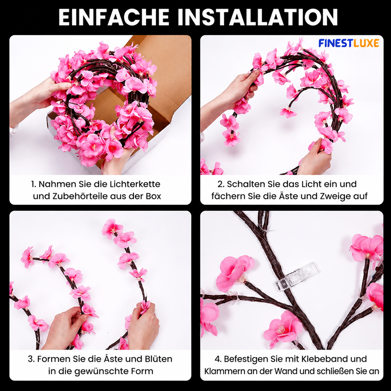 FloraLicht | LED-Wandleuchte mit Fernbedienung