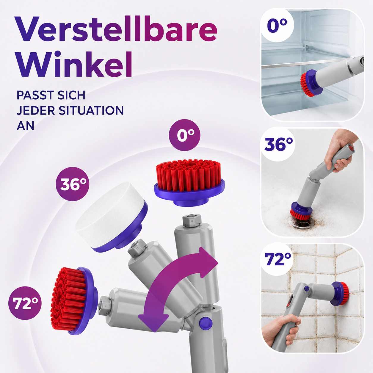PowerScrub Pro | Mühelos reinigen ohne körperliche Belastung
