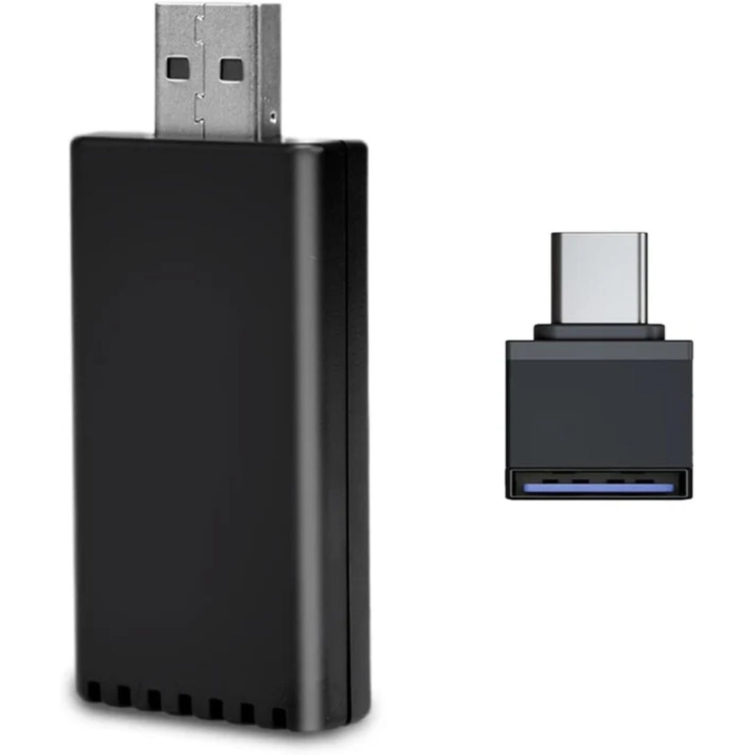 EasyPlay | Intelligenter Kabelloser Adapter für CarPlay & Android Auto | USB-A & USB-C