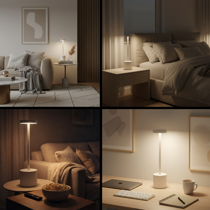 AuraGlow | Kabellose LED-Tischlampe