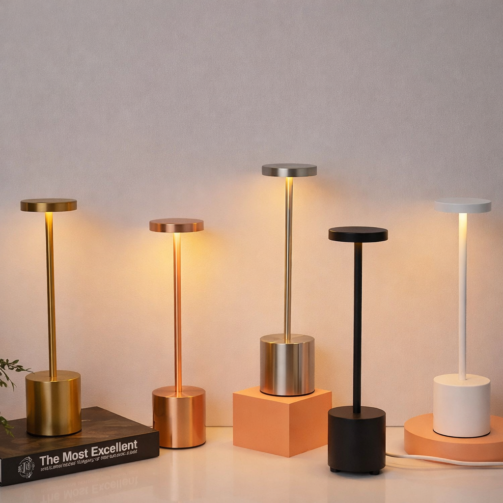 AuraGlow | Kabellose LED-Tischlampe