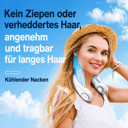 BreezeNeck | Tragbarer Nackenventilator für sofortige Abkühlung.