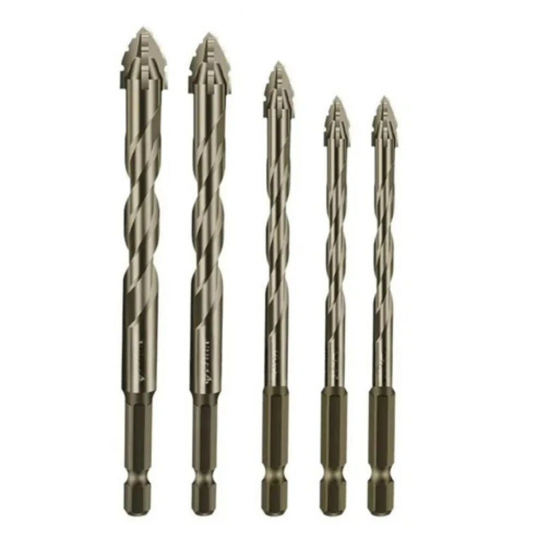 DrillPro | Hochwertiges titanbeschichtetes Bohr- und Gewindeschneidset – Set mit 5 Teilen