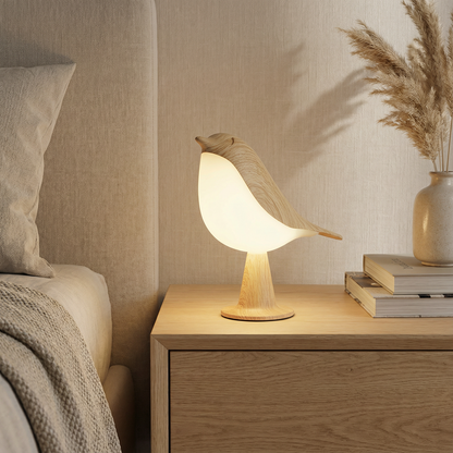 Vogel Designlampe | Kabellose LED Nachttischleuchte