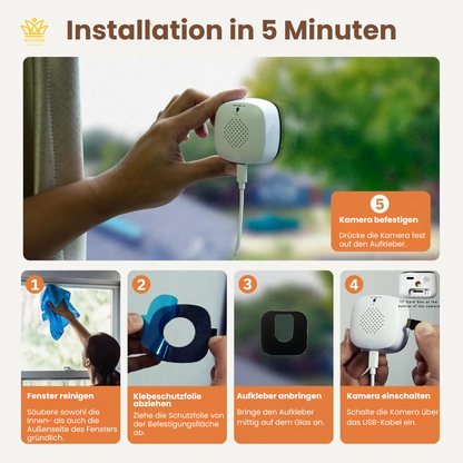 SilentWatch | Intelligente Fensterkamera für Tag- und Nachtsicht