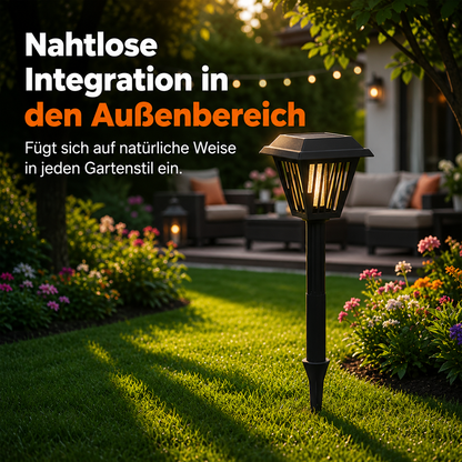 EcoZap | Solar-Mückenlampe im modernen Design mit Stand- & Spießfunktion