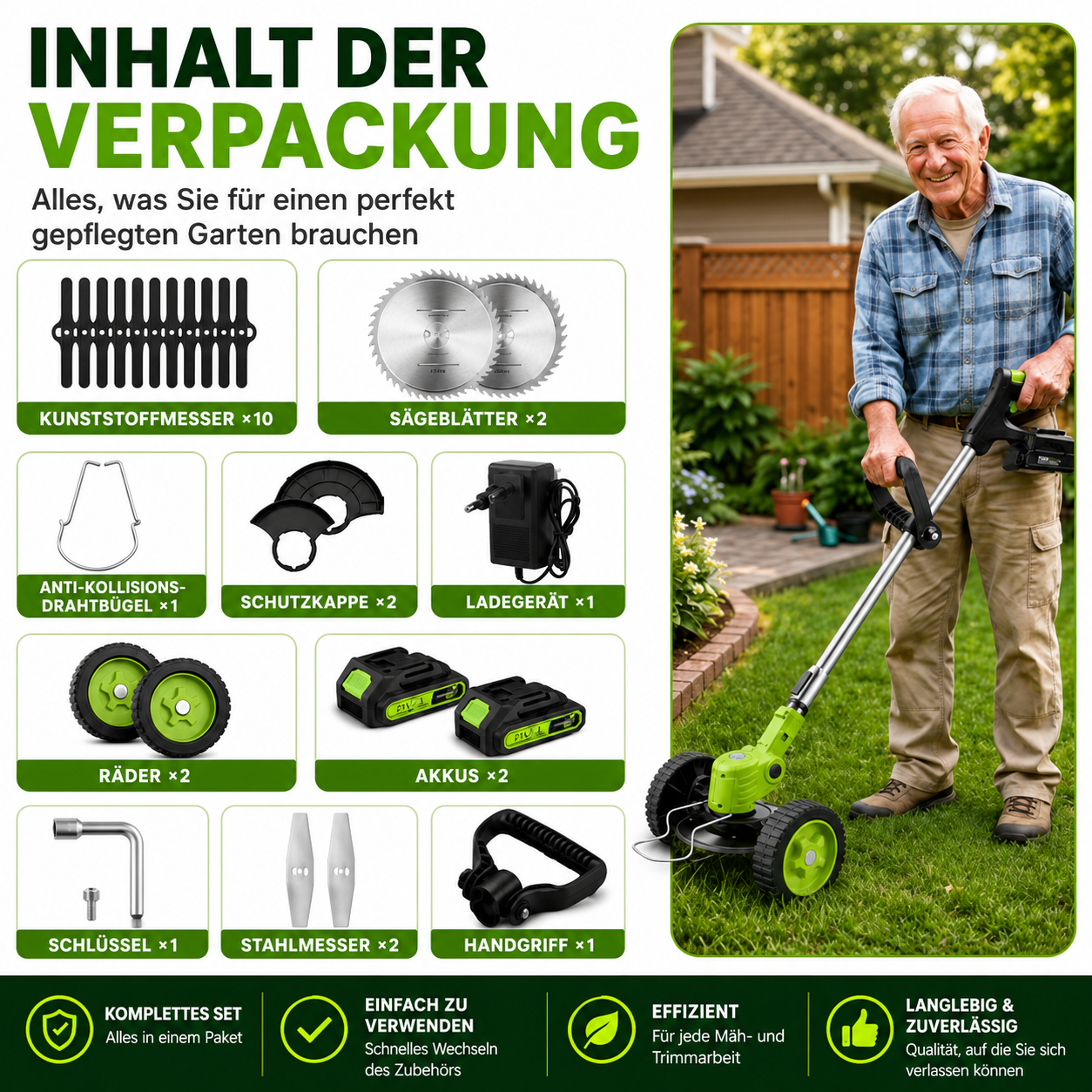 TrimFlex | Präzises und kabelloses Gartentrimmen