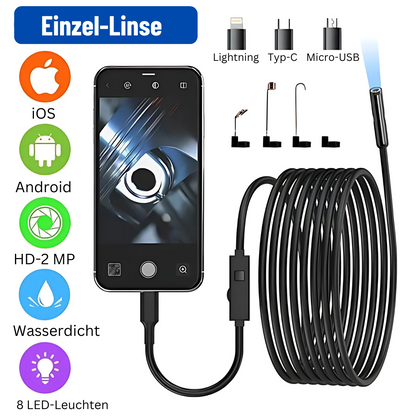 FlexiScope | Wasserdichtes Endoskop mit LED-Beleuchtung