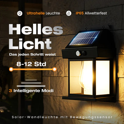 NightSense Pro | Solarbetriebene Wandleuchte mit Präzisionssensor