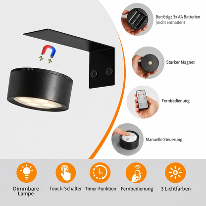 LumiFlex | Kabellos Magnetische Wandlampe