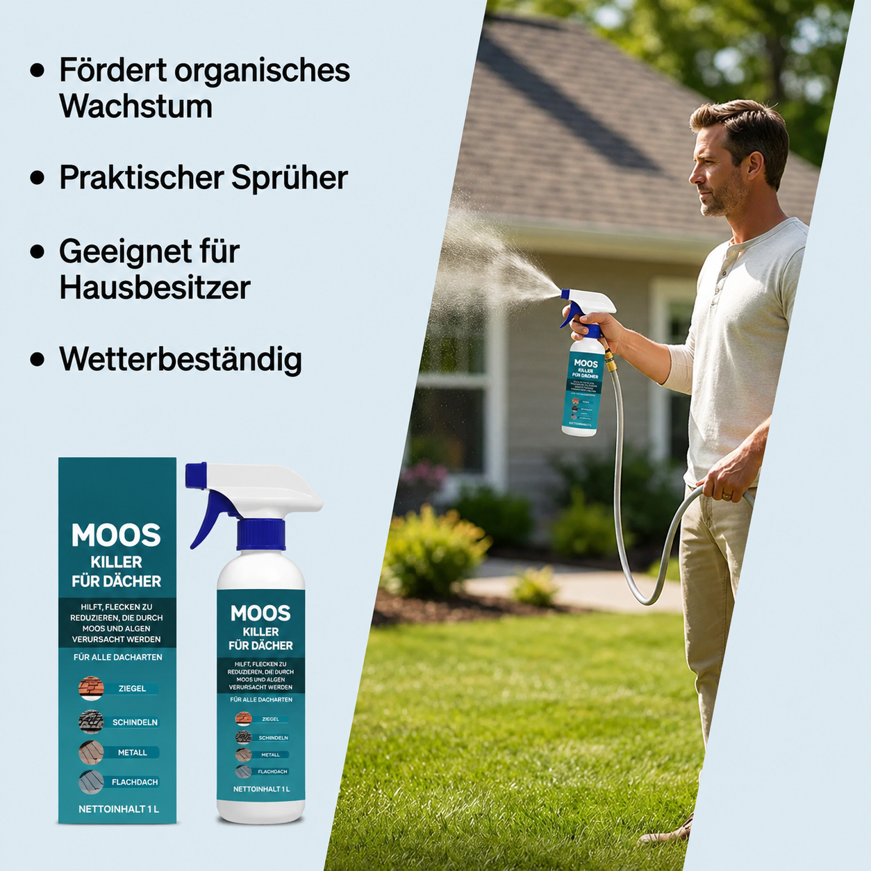 MossRemover  | Für ein sauberes Dach ohne Mühe