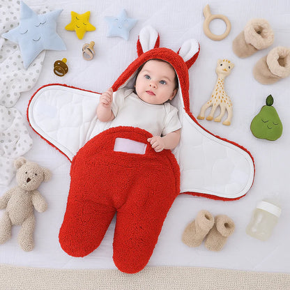 CozyCub | Warme Babydecke mit Niedlichem Schlafanzug