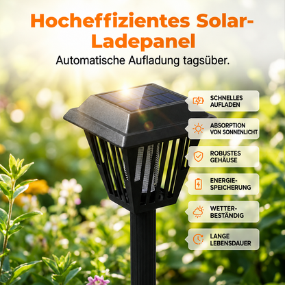 EcoZap | Solar-Mückenlampe im modernen Design mit Stand- & Spießfunktion