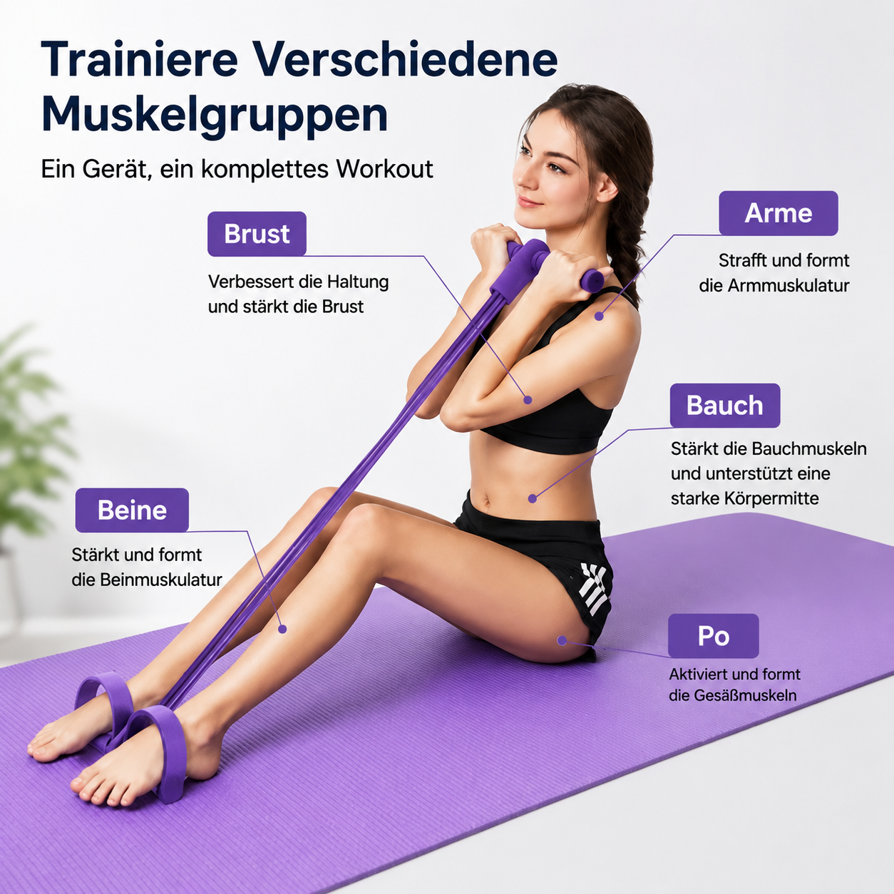 Fitness Puller | Trainiere deinen ganzen Körper bequem von zu Hause aus