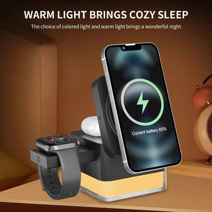 ChargeHub | 3-in-1 Drahtloses Laden mit LED-Anzeige