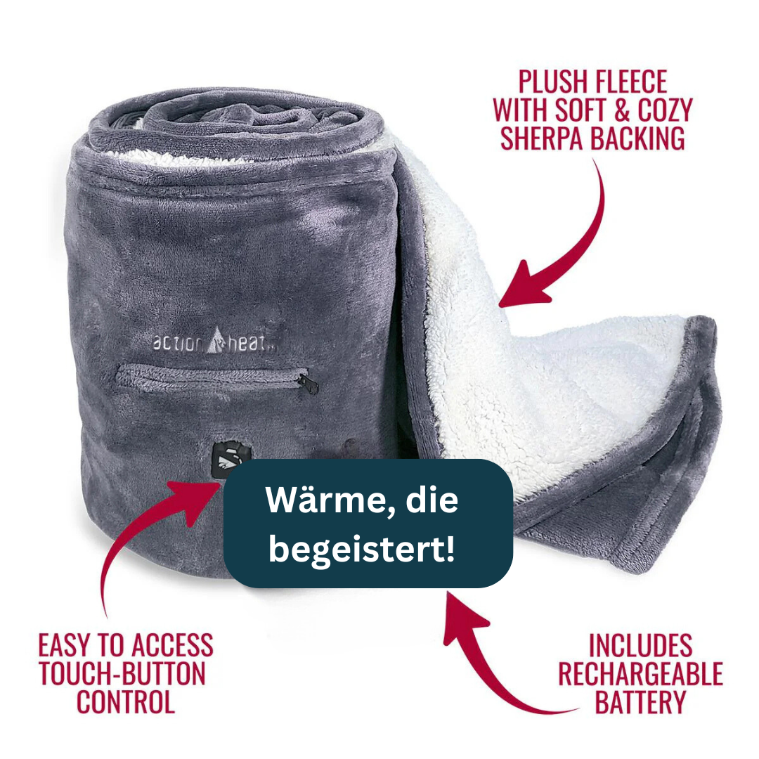 ActionHeat | Tragbare Beheizte Kuscheldecke