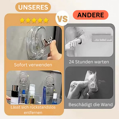 GripRack | Praktisches Wandregal ohne Bohren
