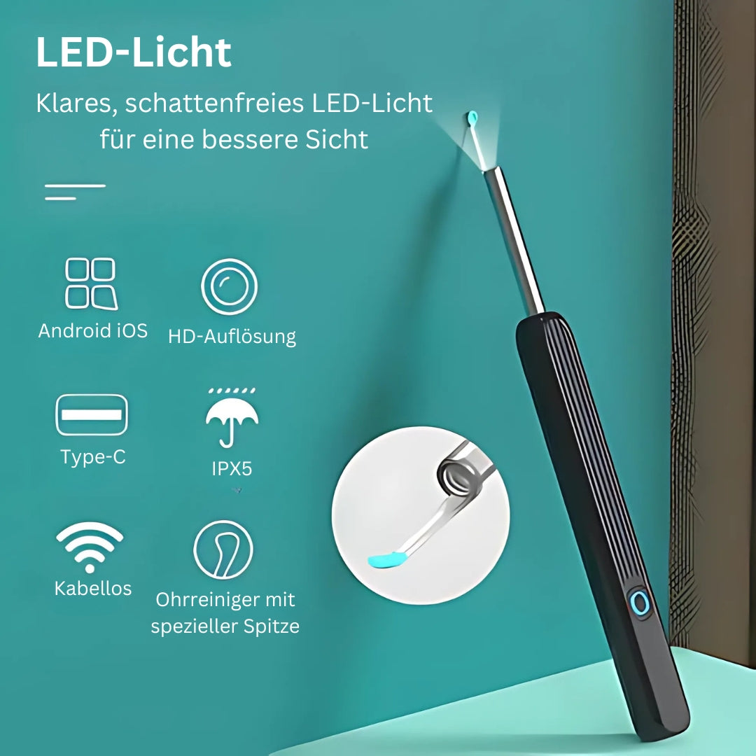 ClearEar | Visueller Ohrreiniger mit HD-Kamera