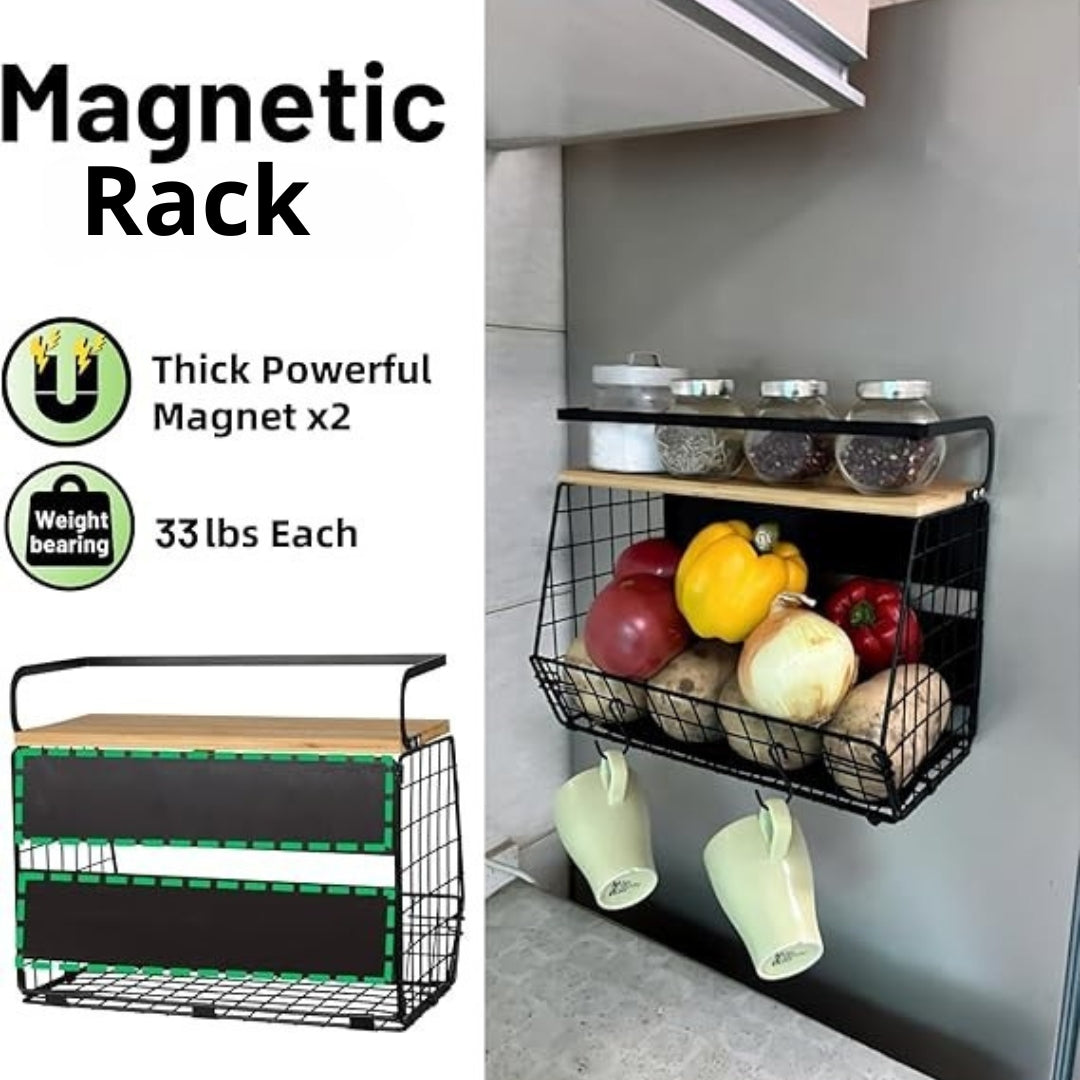 MagnaRack | Magnetischer Obstkorb für den Kühlschrank und die Küche