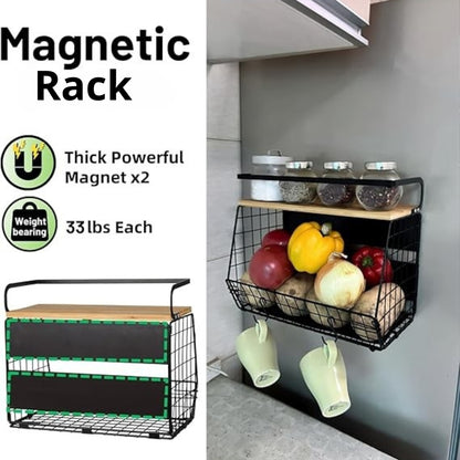 MagnaRack | Magnetischer Obstkorb für den Kühlschrank und die Küche
