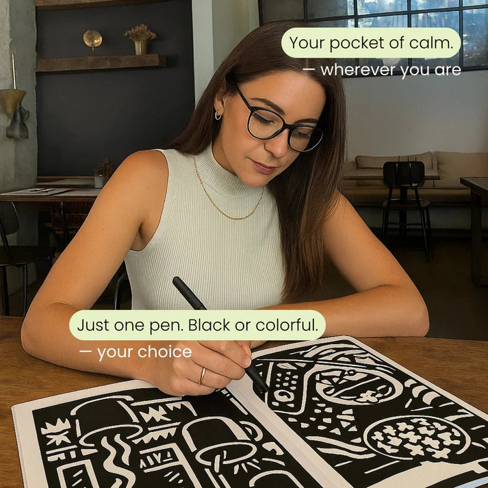 ColorEase | Entspannendes One Color Malbuch für Kreative Ruhe