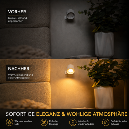 Kabellose LED-Wandleuchten