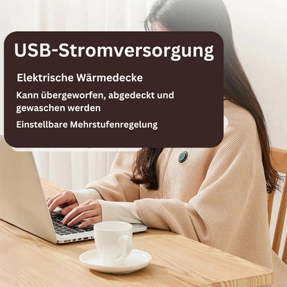 HeatWrap | Tragbarer USB-Heizschal und Decke