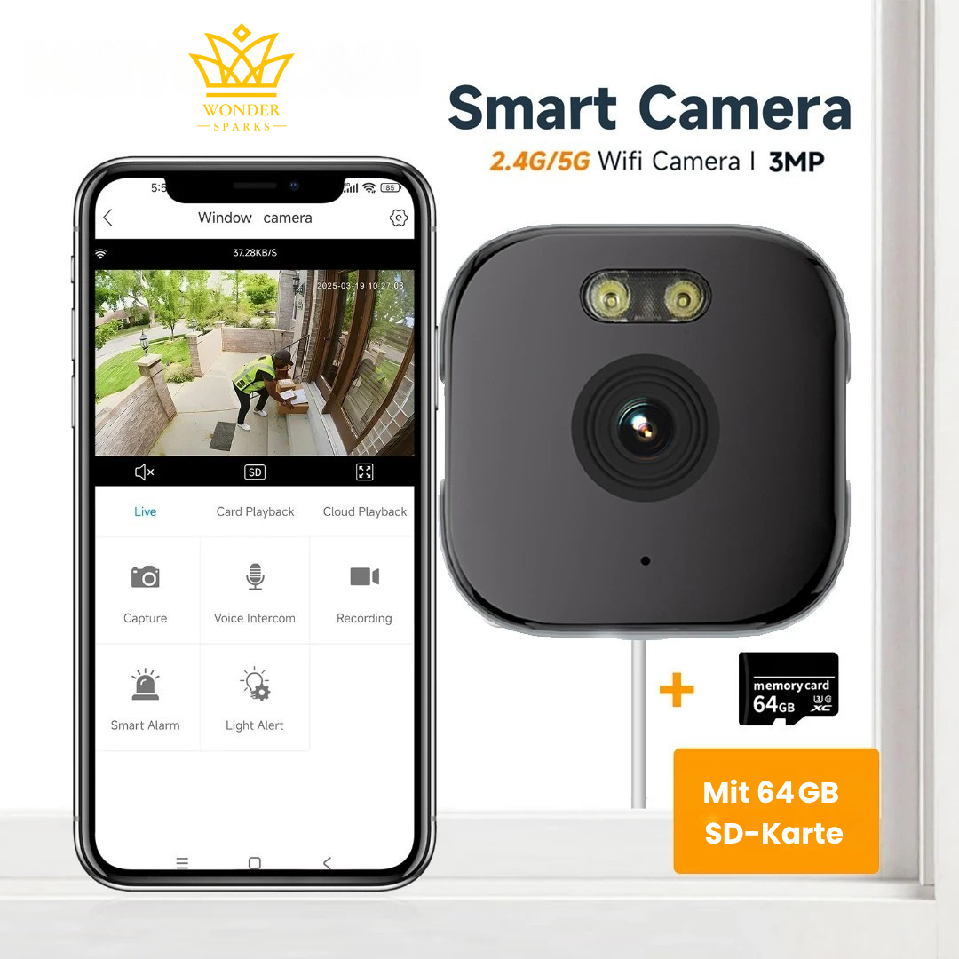 SilentWatch | Intelligente Fensterkamera für Tag- und Nachtsicht
