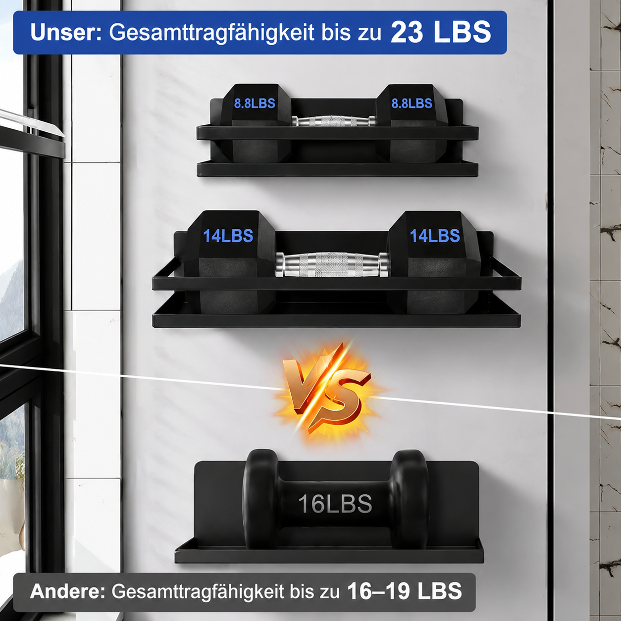 HomeRack | Nachhaltiges Metall-Wandregal für intelligente Organisation