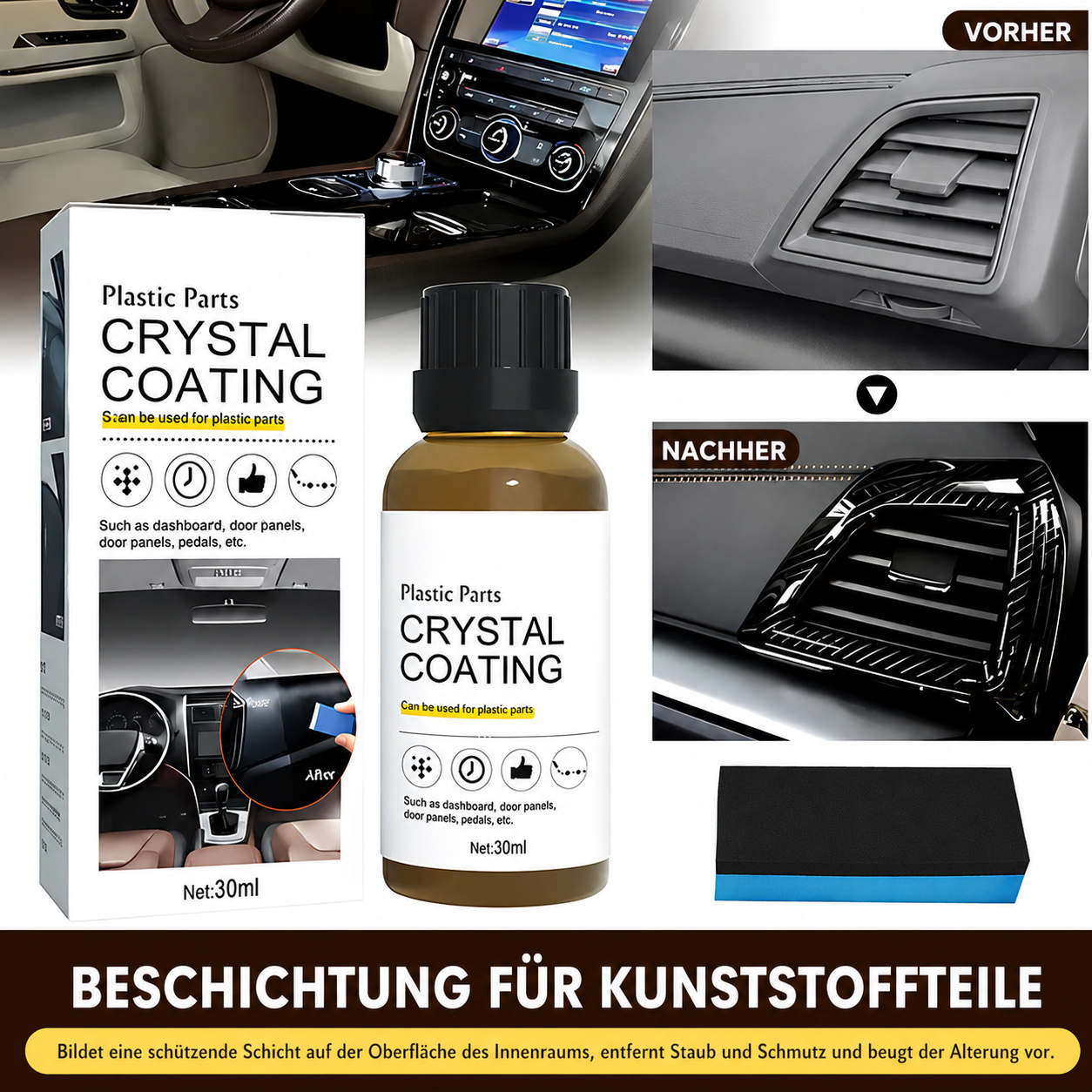 Crystal Coating | Kunststoff &amp Gummi wie neu