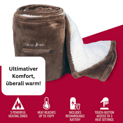 ActionHeat | Tragbare Beheizte Kuscheldecke