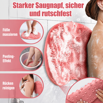 SootheMat | Silikon-Peelingmatte für Füße und Körper unter der Dusche