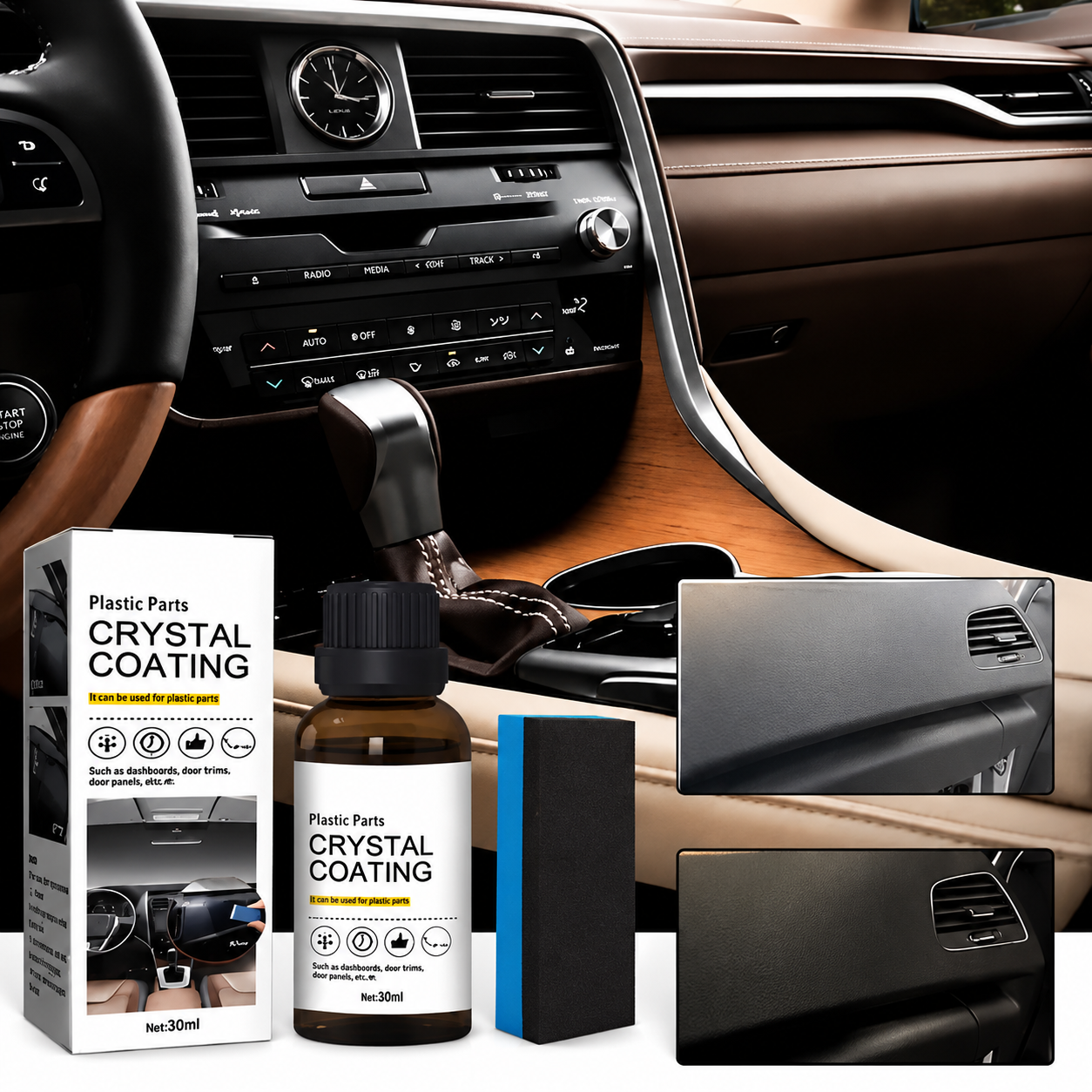 Crystal Coating | Kunststoff &amp Gummi wie neu
