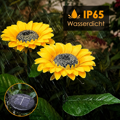 SunGlow | Solar Sonnenblumen‑Gartenlicht 2er-Pack
