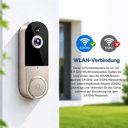 DoorVision | WLAN-Türklingel mit Nachtsicht und Gegensprechfunktion