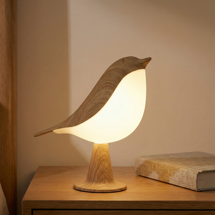 Vogel Designlampe | Kabellose LED Nachttischleuchte