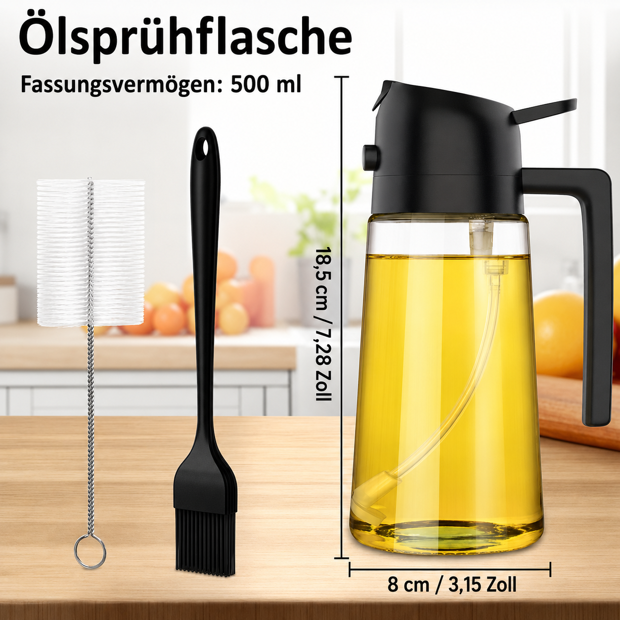 3-in-1 Oil Sprayer | Sauberes und gleichmäßiges Kochen
