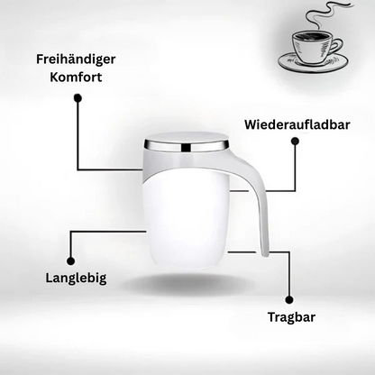 AutoMug | Magnetischer Selbstmisch-Becher  Ein Knopfdruck und genießen