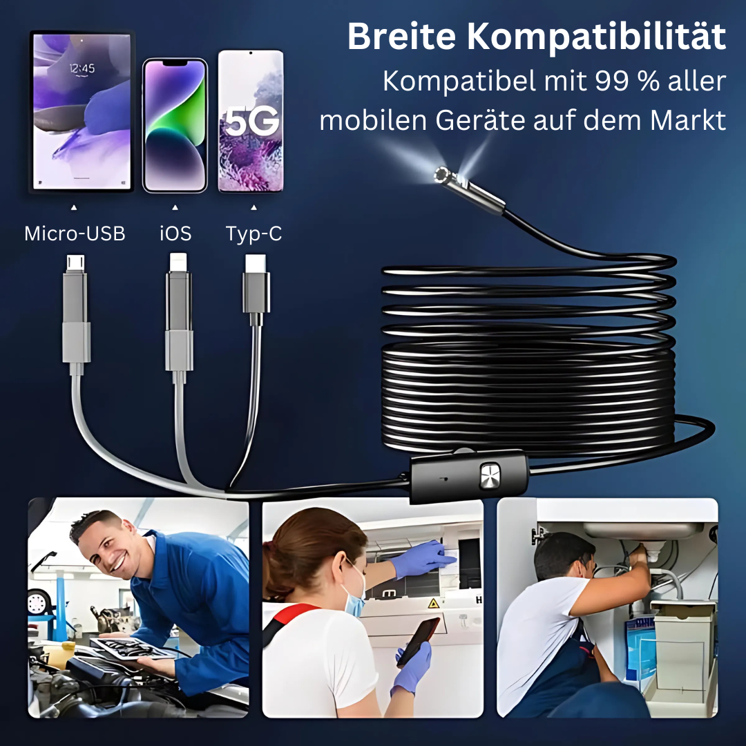 FlexiScope | Wasserdichtes Endoskop mit LED-Beleuchtung