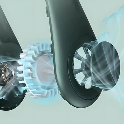 BreezeNeck | Tragbarer Nackenventilator für sofortige Abkühlung.