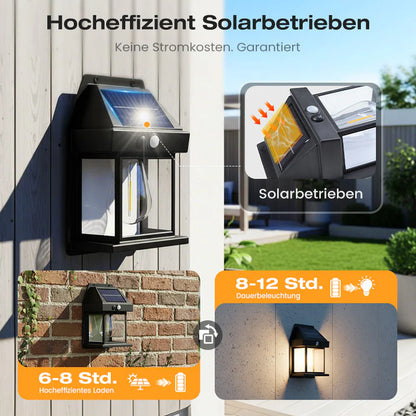NightSense Pro | Solarbetriebene Wandleuchte mit Präzisionssensor