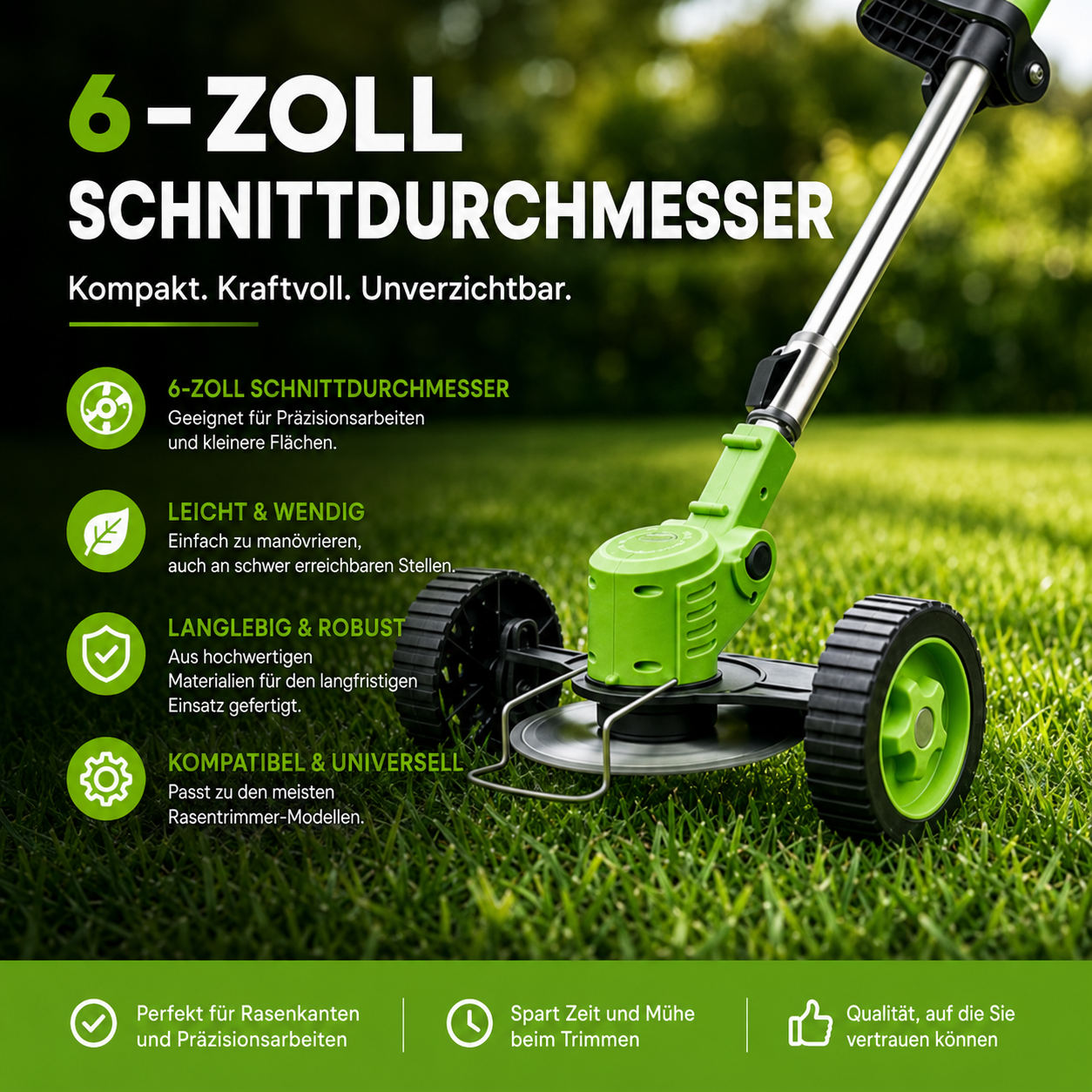 TrimFlex | Präzises und kabelloses Gartentrimmen