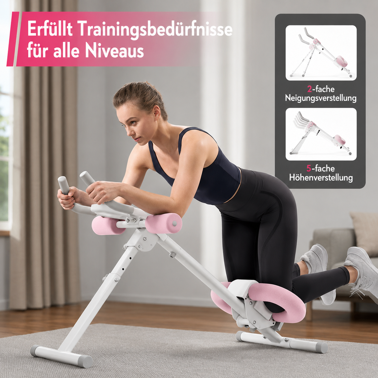 AbSculptor | Entwickeln Sie mit diesem verstellbaren Trainer starke Bauchmuskeln.