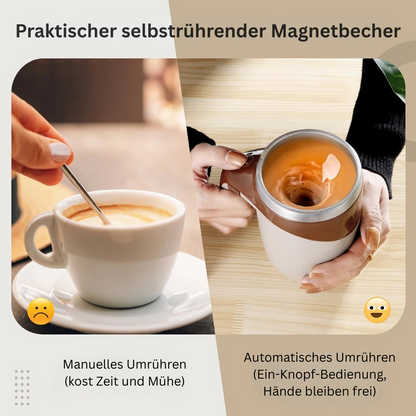 AutoMug | Magnetischer Selbstmisch-Becher  Ein Knopfdruck und genießen