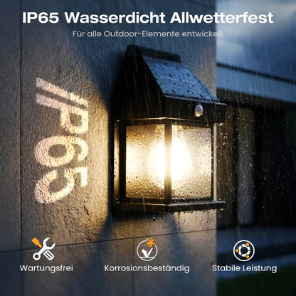 NightSense Pro | Solarbetriebene Wandleuchte mit Präzisionssensor