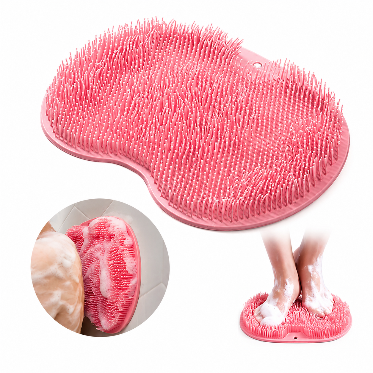 SootheMat | Silikon-Peelingmatte für Füße und Körper unter der Dusche