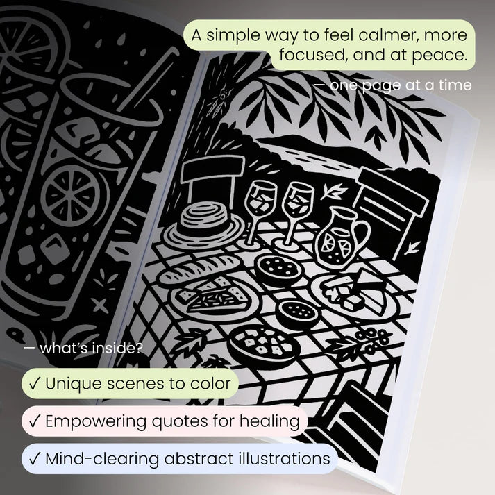 ColorEase | Entspannendes One Color Malbuch für Kreative Ruhe