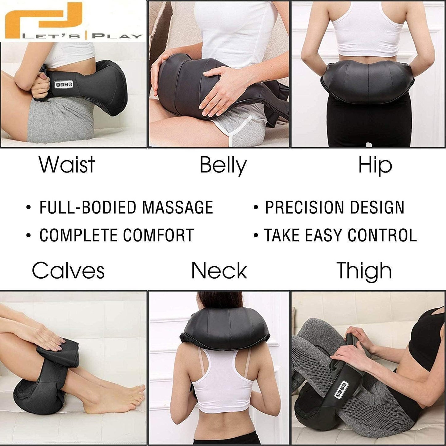 DeepRelax | Elektrischer Massage-Schal mit Wärme für Nacken, Schultern und Rücken