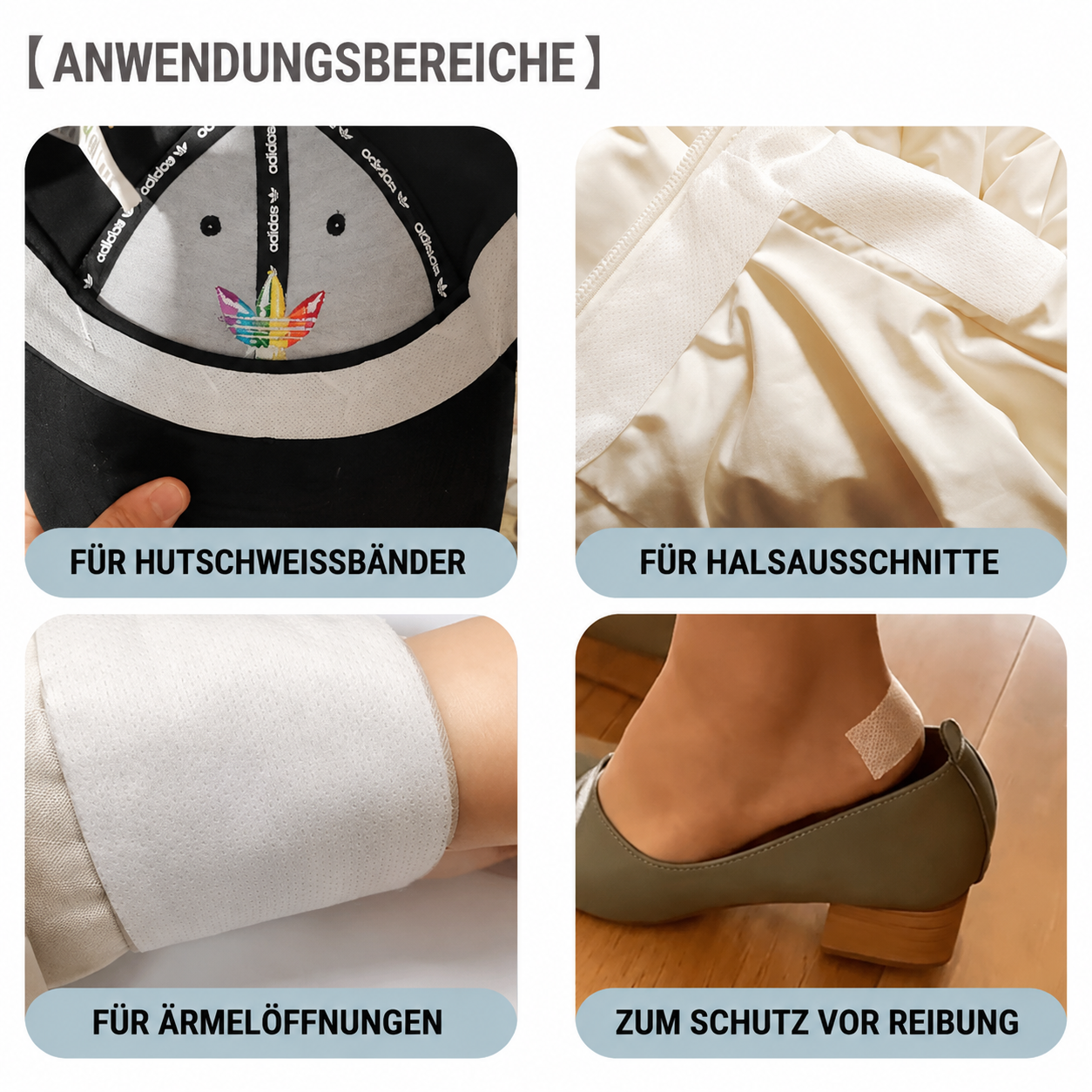 Disposable Collar | Unsichtbare Einweg-Schweißpads für Kragen und Manschetten