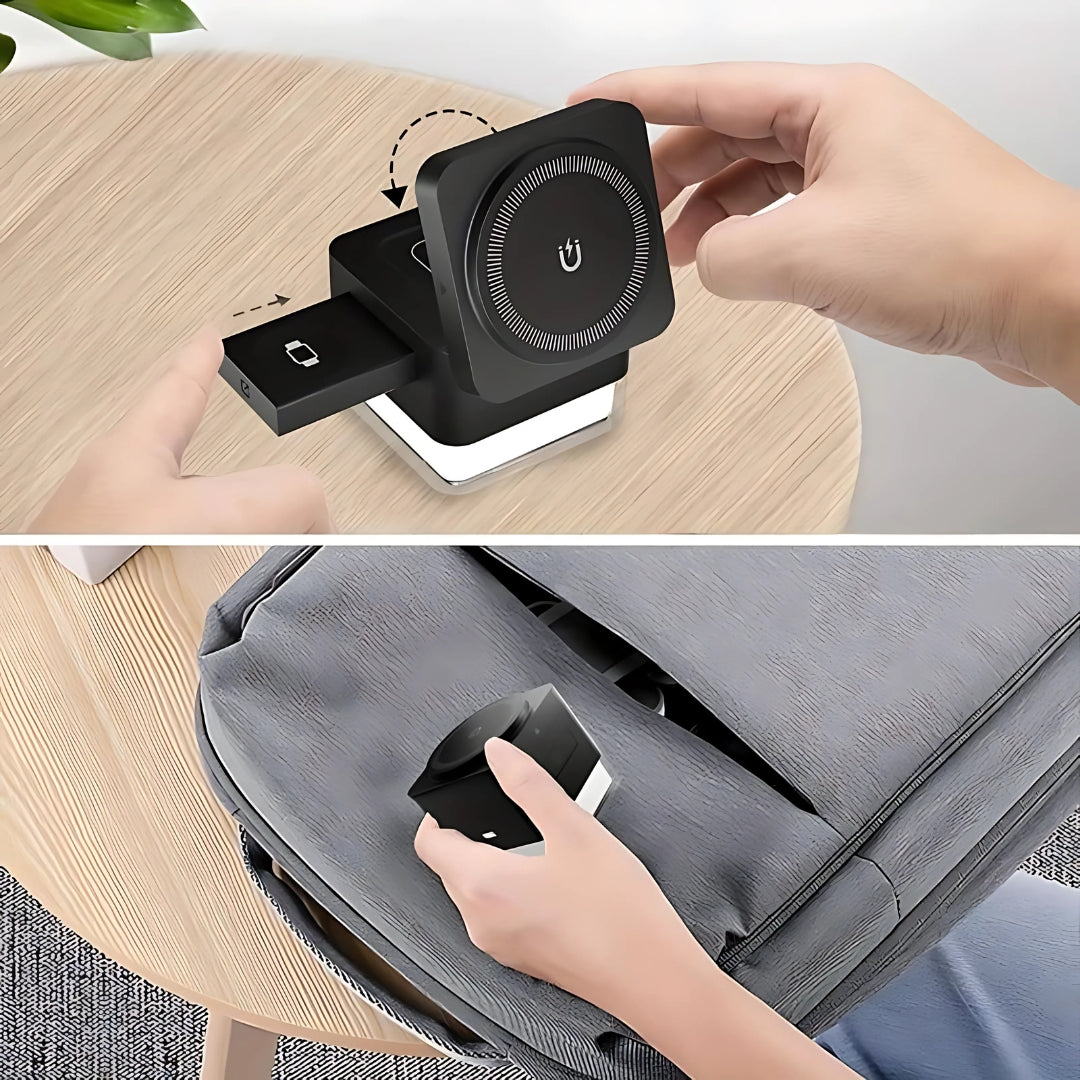 ChargeHub | 3-in-1 Drahtloses Laden mit LED-Anzeige